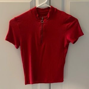 🎀3/$15🎀 HOLLISTER quarter zip tee